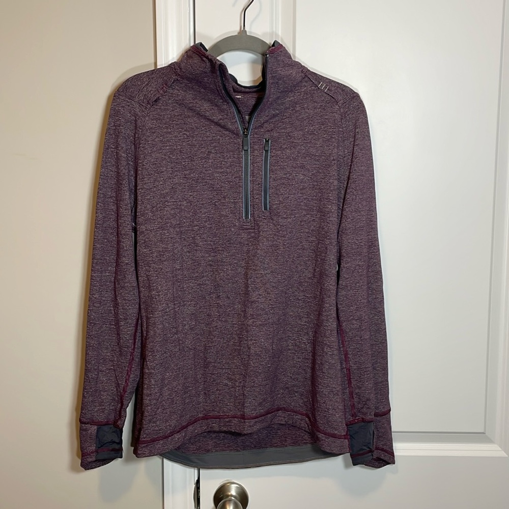 lululemon athletica Maroon Quarter-Zip Pullover